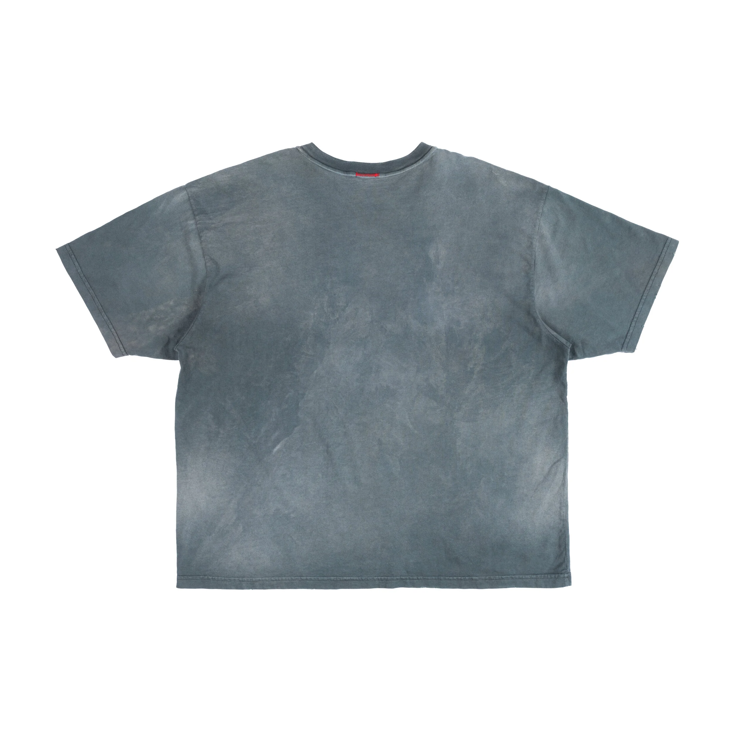 OVERSIZE CROP T-SHIRT / SUN FADE ENAMEL GREEN — MOOJIMOOJI